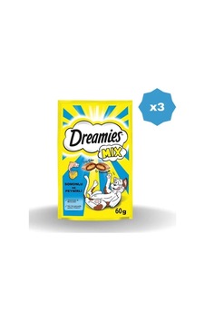 Dreamies Kedi Maması Somonlu Ve Peynirli 60 Gr - 3 Adet Dreamies Kedi Maması Somonlu Ve Peynirli 60 Gr - 3 Adet