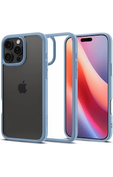 Spigen İphone 16 Pro Max İle Uyumlu Kılıf Crystal Hybrid Sierra Blue Mavi Spigen İphone 16 Pro Max İle Uyumlu Kılıf Crystal Hybrid Sierra Blue Mavi