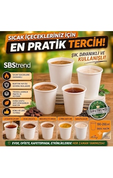 Yeni Ürün 7 Oz Karton Bardak Beyaz Kalın Gramaj 100 Adet Yeni Ürün 7 Oz Karton Bardak Beyaz Kalın Gramaj 100 Adet