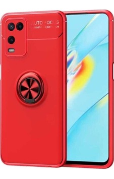 Oppo A54 4g Kılıf Zore Ravel Silikon Kapak Kırmızı