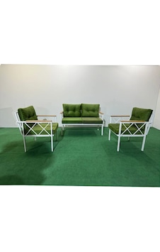 2+1+1 Beyaz Profil Balkon-bahçe-kafe- Çay Seti-koltuk Takımı-oturma Grubu-ofis Koltuğu Yeşil 2+1+1 Beyaz Profil Balkon-bahçe-kafe- Çay Seti-koltuk Takımı-oturma Grubu-ofis Koltuğu Yeşil