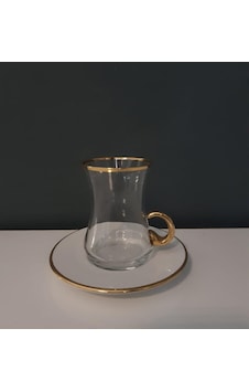 Gordion M01868 12 Parça Kulplu Çay Takımı Linea Altın Gordion M01868 12 Parça Kulplu Çay Takımı Linea Altın