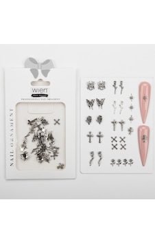 30lu Gül Ve Örümcek Gotik Dizayn Metal Tırnak Süsleme Charm Nail Art Charm Taşları Wn-504 30lu Gül Ve Örümcek Gotik Dizayn Metal Tırnak Süsleme Charm Nail Art Charm Taşları Wn-504