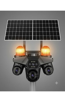 4kameralı Solar Kamera 8x Zoom