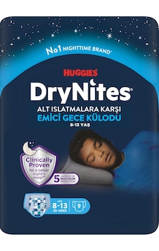 Huggies Drynites Gece Külodu Erkek 8-13 Yaş 9'lu 5 Numara