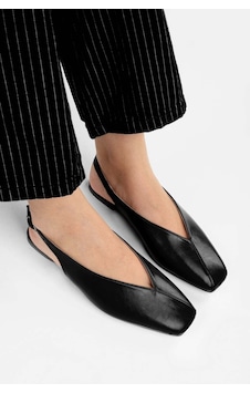 Zenneshoes İrina Kadın Trok Babet Ayakkabı siyah