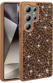 Samsung Uyumlu Galaxy S22 Ultra Kılıf Parlak Taşlı Tasarım Zore Pırlanta Kapak Gold Samsung Uyumlu Galaxy S22 Ultra Kılıf Parlak Taşlı Tasarım Zore Pırlanta Kapak Gold