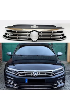 Volkswagen Passat Uyumlu B8.5 Rline Ön Panjur Izgara Seti 2015+ Parça