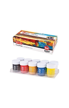 Red Apple Guaj Boya 25 ML 10 Renk Rg103-10 Çok Renkli