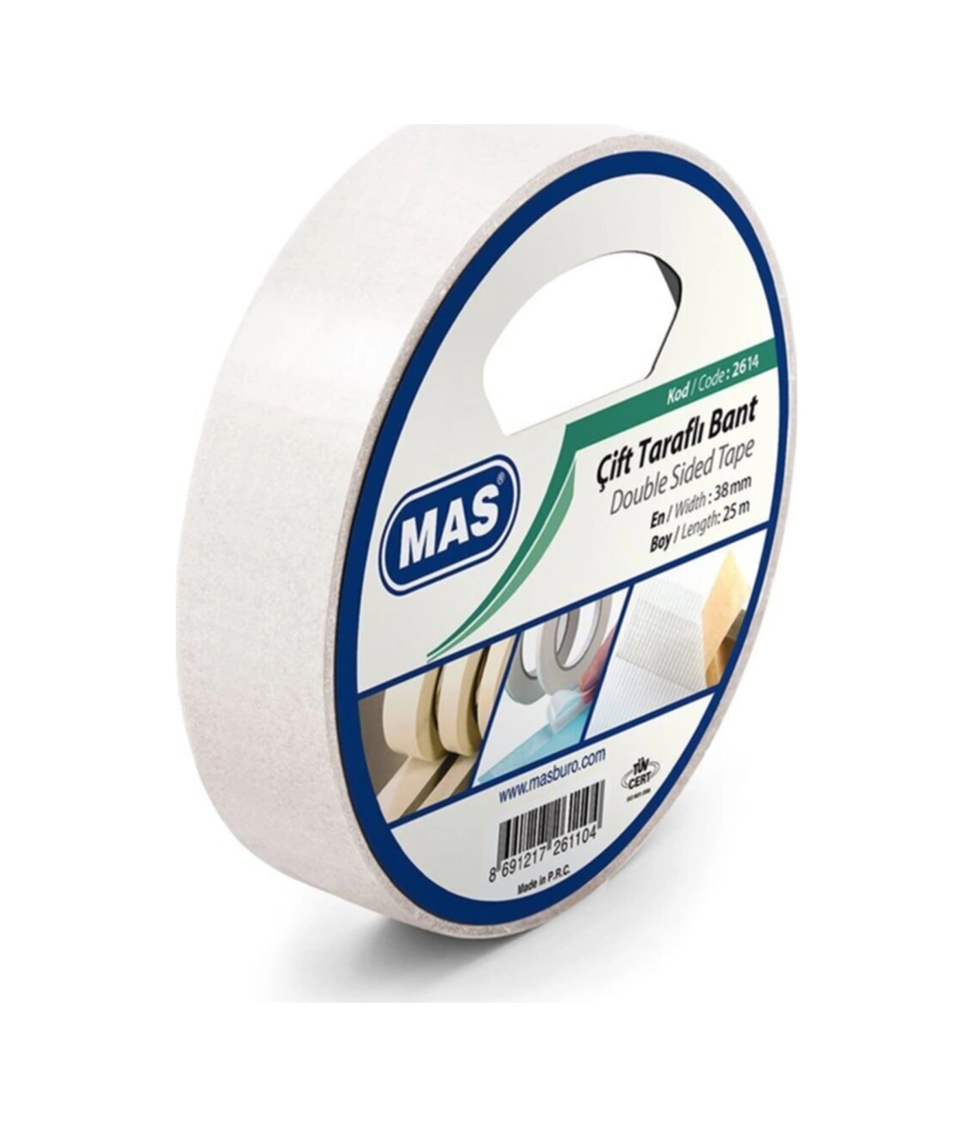 2614 Çift Taraflı Bant 38 Mm X 25 M 2614 Çift Taraflı Bant 38 Mm X 25 M