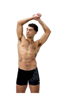 Speedo Hyperboom V Cut Aquashort Erkek Yüzücü Mayosu Siyah