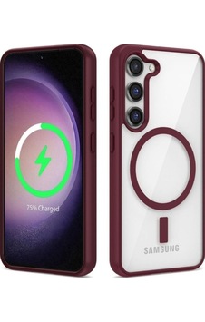 Galaxy S22 Plus Kılıf M-safe Wireless Şarj Özellikli Silikon Zore Ege Kapak Koyu Kırmızı Galaxy S22 Plus Kılıf M-safe Wireless Şarj Özellikli Silikon Zore Ege Kapak Koyu Kırmızı