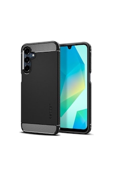 Spigen Galaxy A16 İle Uyumlu Kılıf Rugged Armor Matte Black Siyah