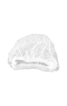 Tek Dikişli Lastikli Beyaz Bone - 100 Adet N11.1141 Tek Dikişli Lastikli Beyaz Bone - 100 Adet N11.1141
