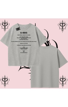 Tarzsokak El-varis Rabbimin 99 İsminden El-varis Oversize Unisex Tişört Hakikat Temalı Streetwear Gri Tarzsokak El-varis Rabbimin 99 İsminden El-varis Oversize Unisex Tişört Hakikat Temalı Streetwear Gri