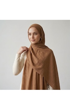 İpekçe Şal Caz 70 190 Kahve