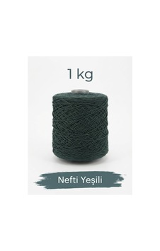 1 Kg 2 Mm Premium İnce Zincir Cotton, Makrome İpi Nefti Yeşili Renk 1 Kg 2 Mm Premium İnce Zincir Cotton, Makrome İpi Nefti Yeşili Renk