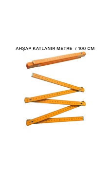 Ahşap Katlanır Metre 1 M Diğer Ahşap Katlanır Metre 1 M Diğer