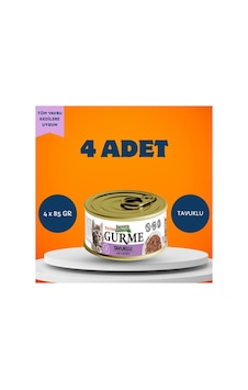 Gurme Soslu Tavuklu Yavru Kedi Yaş Maması 4 X 85 Gr