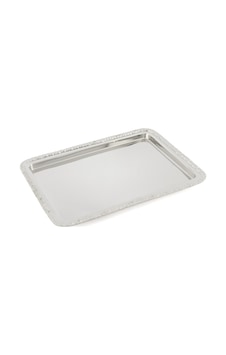 Mikasa Moor Silver Çiçek İşlemeli Tepsi 24x33 Cm Gümüş Mikasa Moor Silver Çiçek İşlemeli Tepsi 24x33 Cm Gümüş