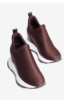 Mubiano Kadın Streç Gizli Ökçe Sneaker Bot Kalın Taban Tulea Kahverengi Mubiano Kadın Streç Gizli Ökçe Sneaker Bot Kalın Taban Tulea Kahverengi