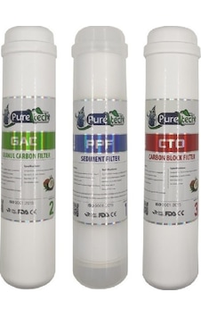 Puretech Yakut Su Arıtma Cihazı 3'lü Filtre Seti Puretech Yakut Su Arıtma Cihazı 3'lü Filtre Seti
