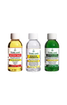 Terlans Yağlı Seti Yardımcı Malzemeler 3x100ml Fırça Temizleyici - Kokusuz Terebentin - Keten Yağı Sku: Zeusstk463a51c0ed