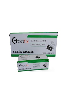 Bafix Kıskaç Klips Çelik 32 Mm 12 Li Paket Bafix Kıskaç Klips Çelik 32 Mm 12 Li Paket