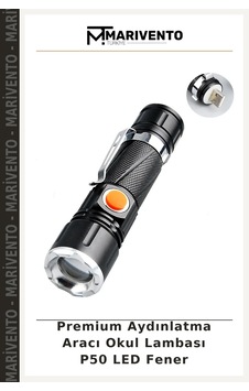 Premium Aydınlatma Aracı Okul Lambası P50 Led Fener Premium Aydınlatma Aracı Okul Lambası P50 Led Fener