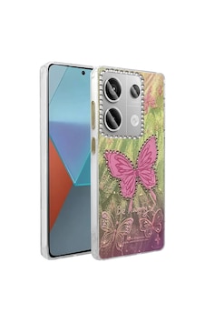 Newface - 540 - Xiaomi Redmi Note 13 Pro 4g Kılıf Blade Aynalı Desenli Kapak - - Csmo-tex - Desen 5 Diğer