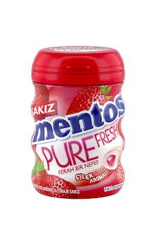 MENTOS PURE FRESH ÇİLEK AROMALI DRAJE SAKIZ 30 G. * 12 ADETLİ MENTOS PURE FRESH ÇİLEK AROMALI DRAJE SAKIZ 30 G. * 12 ADETLİ