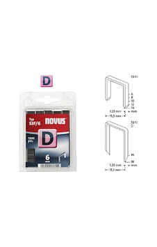 Novus D Tip 53 F/10mm Yassı Zımba Teli 600 Lü Paket Novus D Tip 53 F/10mm Yassı Zımba Teli 600 Lü Paket