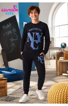 Tarık İnterlok Kumaş Nyc Baskılı Erkek Pijama Takımı 11-16 Yaş -ta4403470 - Siyah Tarık İnterlok Kumaş Nyc Baskılı Erkek Pijama Takımı 11-16 Yaş -ta4403470 - Siyah