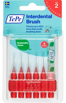Tepe Blister 0.5 Mm - Kırmızı Diş Arayüz Fırçası 1 X 6 Adet Tepe Blister 0.5 Mm - Kırmızı Diş Arayüz Fırçası 1 X 6 Adet