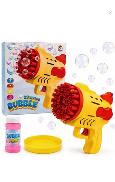 Toys 29 Delikli Köpük Makinesi Işıklı Bubble Gun Oyuncak "