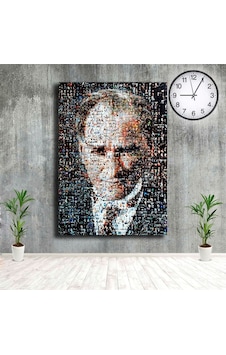 Mustafa Kemal Atatürk Puzzle Görünümlü Kanvas Tablo Mustafa Kemal Atatürk Puzzle Görünümlü Kanvas Tablo