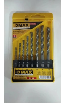 Dmax 8 Parça Duvar Beton Delme Matkap Ucu Seti