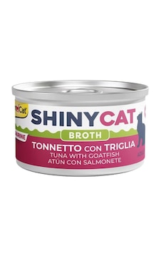 Gimcat Shinycat Soslu Ton Balıklı ve Barbunlu Konserve Yetişkin Kedi Maması 70 G