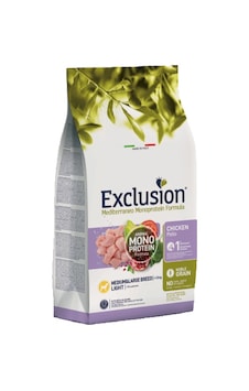 Exclusion Mediterraneo Monoprotein Düşük Tahıllı Tavuklu Ve Narlı Orta Irk Yetişkin Light Köpek Maması 3 KG Exclusion Mediterraneo Monoprotein Düşük Tahıllı Tavuklu Ve Narlı Orta Irk Yetişkin Light Köpek Maması 3 KG