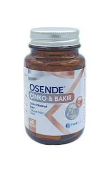 Osende Çinko Pikolinat Bakır 60 Kapsül Osende Çinko Pikolinat Bakır 60 Kapsül