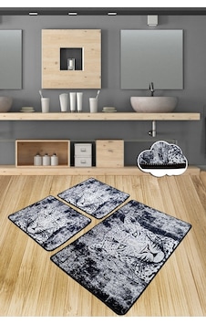 Tıger 3 Lü Set Banyo Halısı Paspas Yıkanabilir Çok Renkli Tıger 3 Lü Set Banyo Halısı Paspas Yıkanabilir Çok Renkli