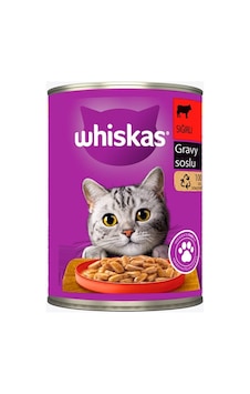 Whiskas Konserve Mama 400 G Sığırlı - Yüksek Kaliteli Proteinli Kedi Maması 3'li Ekonomik Paket Tarı Whiskas Konserve Mama 400 G Sığırlı - Yüksek Kaliteli Proteinli Kedi Maması 3'li Ekonomik Paket Tarı