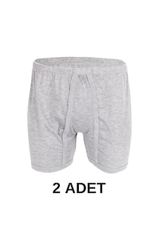 2 Adet Erkek Arjantin Penye Boxer Gri 001 2 Adet Erkek Arjantin Penye Boxer Gri 001