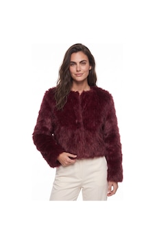 Onloox Kadın Bordo Bordo Polyester Kumaş Uzun Kollu Suni Kürk Dokulu Astarlı Detaylı Kısa Mont Onloox Kadın Bordo Bordo Polyester Kumaş Uzun Kollu Suni Kürk Dokulu Astarlı Detaylı Kısa Mont