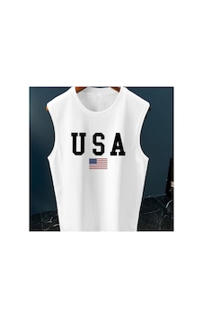 Caddemia Yaz Moda Rahat Spor Gevşek Amerikan Bayrağı Baskı Rahat Nefes Alabilen Yuvarlak Boyun K Beyaz Caddemia Yaz Moda Rahat Spor Gevşek Amerikan Bayrağı Baskı Rahat Nefes Alabilen Yuvarlak Boyun K Beyaz