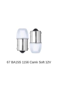 Carub 67 BA15S 1156 Camlı Soft LED Ampul 12V Beyaz Park ve Sinyal Lambası 2li Set BR0403004 Carub 67 BA15S 1156 Camlı Soft LED Ampul 12V Beyaz Park ve Sinyal Lambası 2li Set BR0403004
