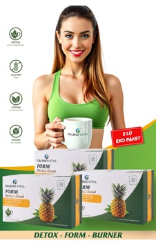 Galeno Vital Form Herbal Blend Bromelain Destekli  Çayı 3'lü Eko Paket