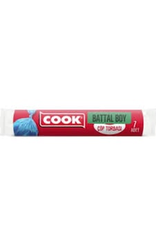 Cook Battal Boy Çöp Torbası 72 X 95 Cm 7 Li Mavi Renk 70 Lt