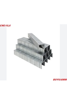 Ark 10,6mm Zımba Teli Boy 8mm Mekanik Zımba Tabanca Teli En 10,6mm 5000 Adet İadesiz