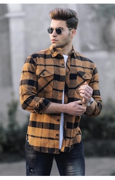 Madmext Madmext Camel Oduncu Gömlek 4950 Camel Madmext Madmext Camel Oduncu Gömlek 4950 Camel